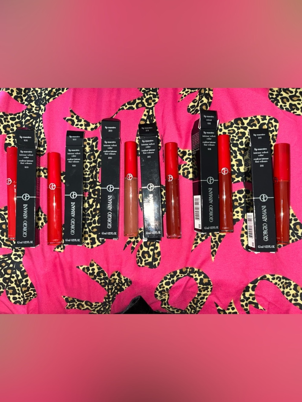 Giorgio Armani Satin Lipsticks - Assorted Red & Brown Tones